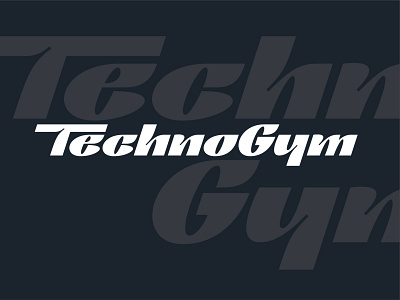 If I could change the TechnoGym logo abstract brand identity branding custom font custom type design display font dynamic geometric geometry lettering letters logo logotype structure technogym type type design typeface typography