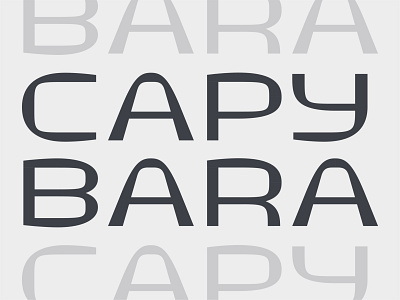 I call it Capybara abstract allcaps branding capybara custom font custom lettering custom type design display type font design geometric lettering letters logo type type design typedesign typeface typography vector
