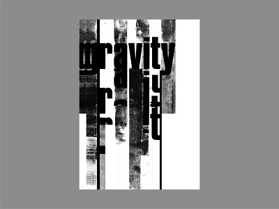 Gravity abstract blankposter design graphic design gravity illustration letraset lettering lino print linopress poster a day poster art poster design type art type design typographic typography