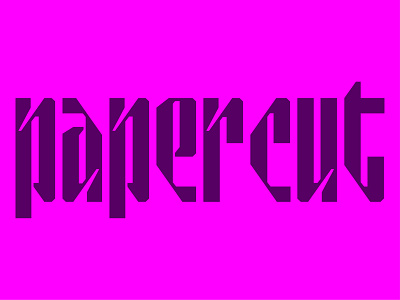 Papercut Display abstract bold font branding custom lettering custom type customtype display display font display type font awesome font design geometric lettering letters logotype papercut type type design typography