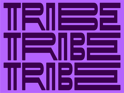 Tribal vibes abstract branding design display font graphic design lettering letters lines logo logotype minimalism modular monogram pattern strokes tribal tribe type typography