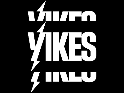 Yikes! bold bolt brand identity branding design font graphic design lettering letters lightning logo logotype scary shock type typography yikes