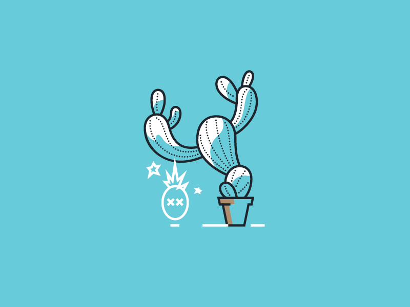 Cactus Hostile takeover by patkos on Dribbble