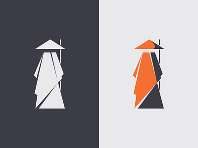 Monk illustration japan monk vector