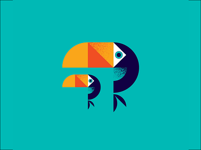 Toucan bird geometric toucan tropical vector