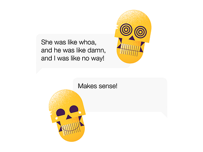 Skullies abstract emoticons illustration imessage skulls smileys stickers vector