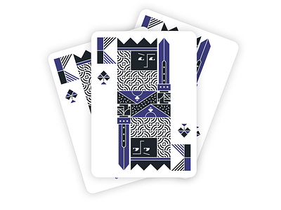 King Spades abstract face card geometry illustration king playing cards spades vector