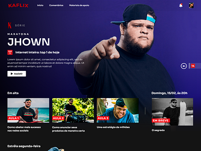 Blog de lançamento - NETFLIX, estudo app blog de lancamento design landing page netflix pagina de captura pagina de vendas site ui ui design uiux ux web website wordpress