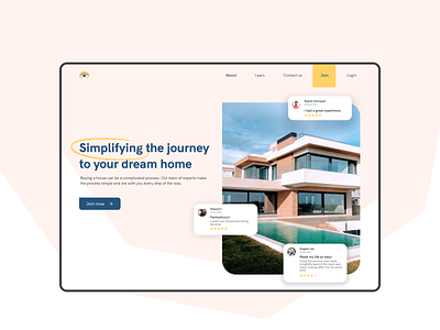 Landing page concept - testimonials