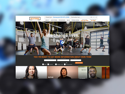 Fitness Website fitness web design