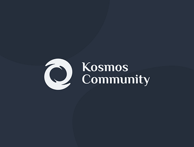 Kosmos Community branding illustration logo typography vector