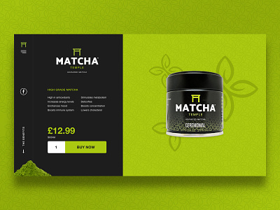 Matcha Temple brand branding design gatsbyjs logo matcha nuttifox ui ui ux design webdesign website