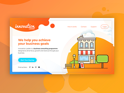 Innovation Ladder brand branding design logo ui ux design web dashboard website wordpress