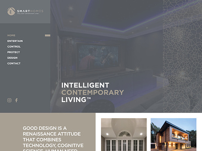 Smart Homes design ui ux design website