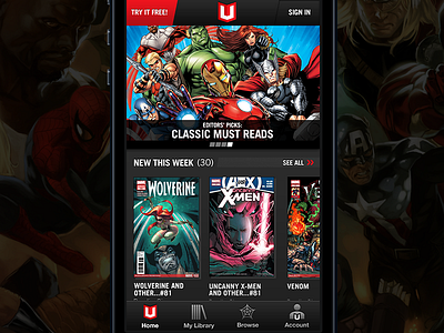 Marvel Unlimited app awesome comic ios iphone marvel mobile reader store