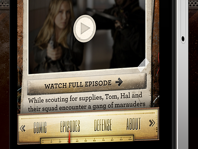 Falling Skies app awesome design falling skies ios iphone mobile television tnt tv