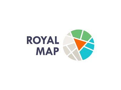 Logo for mobile app city location logo map mobile royal