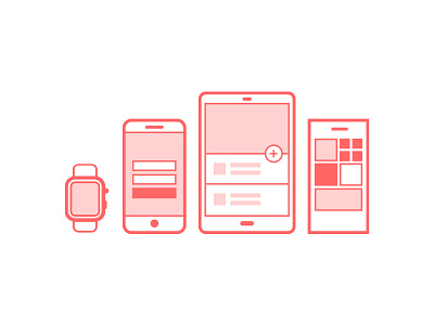 Types Of Devices android apple device ios material design smartwatch windows phone