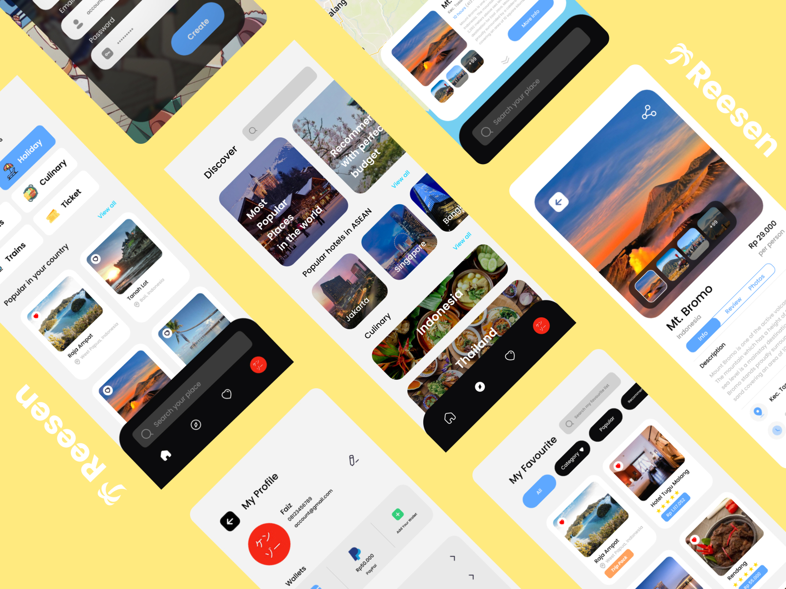 Reesen - E-tourism App by Faiz Azzahra Winanto Putra on Dribbble