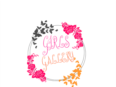 Girls gallery logo! 2d design girls gallery logo logo design minimal logo minimalist