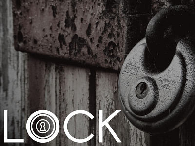 Lock brand design identity learning project logo logo design typography