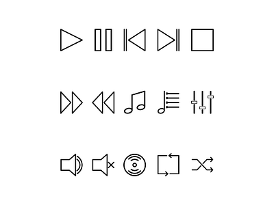 Music Icon Set ( Outline ) icon icon a day icon design icon set iconfinder iconscout iconutopia music icon music icon set outline ui ux