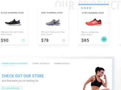 Rebounce 2nd shot ecommerce sports shoes sports store
