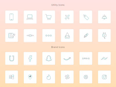 Line Iconography - Icon Set iconography icons line icons social icons