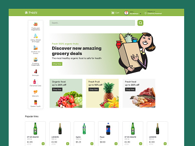 Grocery shop Website UI