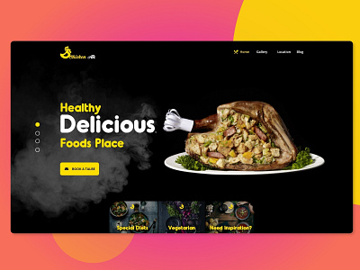 restaurants website concept