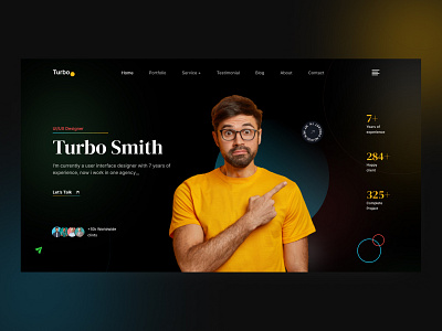 Turbo - Freelancer Portfolio creative cv cv design freelancer graphic design minimal minimalist personal personal project portfolio portfolio landing page portfolio website resume resume clean resume template ui ux web design webflow website