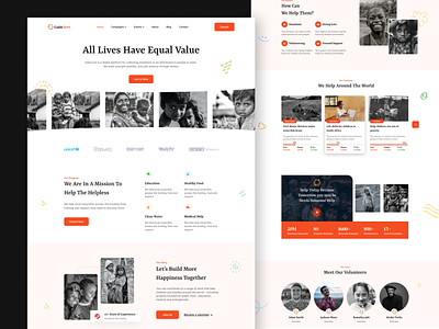 Gain Love - Charity & Nonprofit Website Landing Page