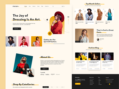 PRADA - E-commerce Website design