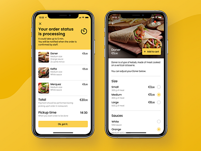 Food Ordering App - Order Summary and Product Screens app application design food app food ordering app interface product summary ui ux