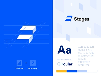 Stages Logo branding design interface logo logo design logotype minimal typography ui unikorns ux vector