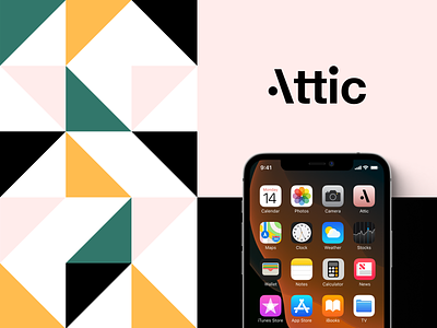 Attic - Brand Identity app application branding design illustration interface logo ui unikorns ux