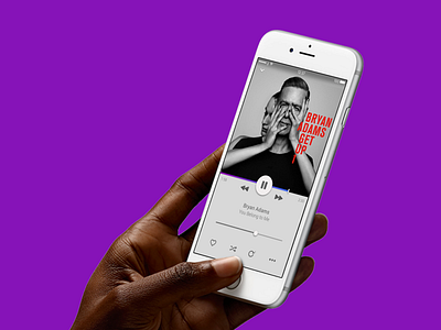 Music Concept clean ios minimal mobile music app ui ux