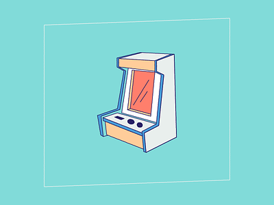 Mini Arcade Cabinet - Presentation Graphics arcade machine art design games presentation video games