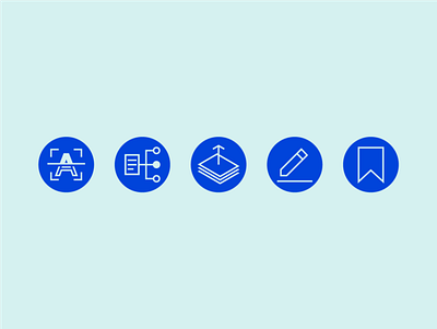 Feature Icons ai artificial intelligence design graphic design icon icon set ocr technology