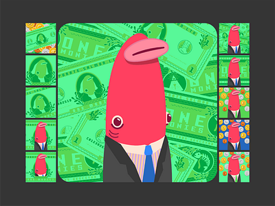 Corporate Salmon - App Game Art Assets