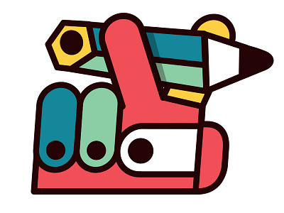 Logo brand branding diegomarmolejo hand icon illustration logo marmolejo pencil vector