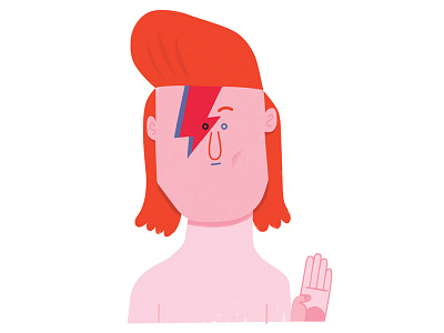 Bowie bowie bye diegomarmolejo illustration marmolejo photoshop rip time ziggy