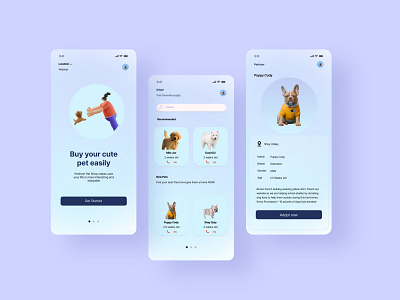 Puppy Pet App Design