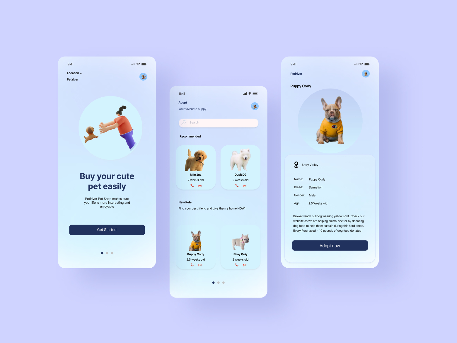 Puppy Pet App Design by Sharon Chepkirui on Dribbble