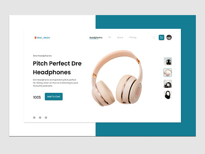 E-commerce Headphone UI Design app branding design ecommerce figma graphic design illustration logo typography ui ux