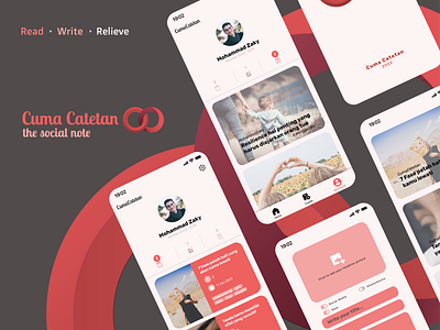 Cuma Catetan - Social Note Apps design mobile mobileapp ui ux