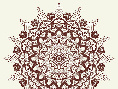 Flat Mandala Design abstract beautiful clothing design flat floral flower illustrator logo mandala pattern print vector