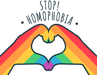 Stop Homophobia lgbtq sticker