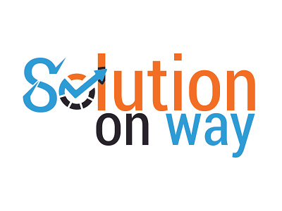 Solution On Way Marketing Logo abstract logo app app icon graphic design graphic designer logo logo designing logo maker marketing minimalist logo solution on way