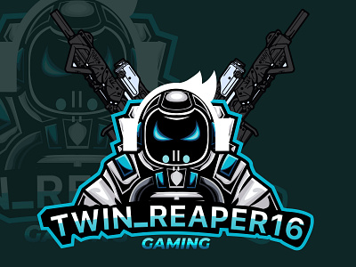 Twin Reaper16 gaming logo client logo abstract logo design